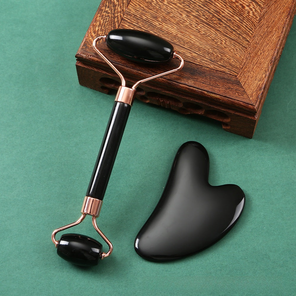 Facial Roller & Scraper Massage Set