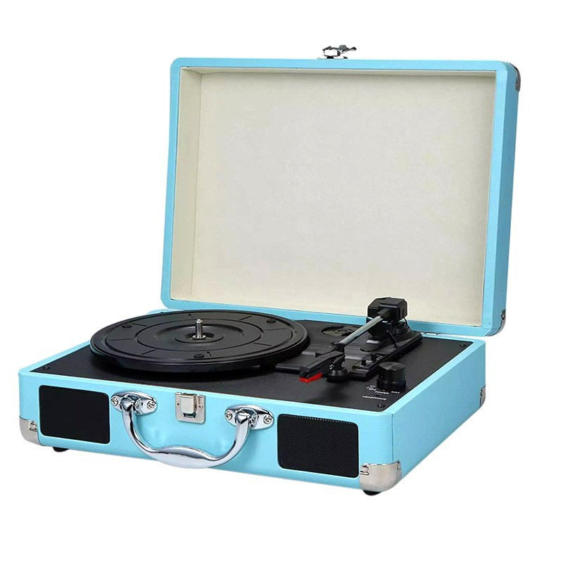 Vinyl Record Player with Bluetooth and USB Playback
