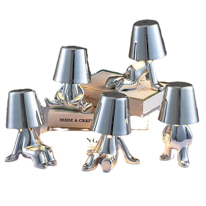 Electroplated Little Golden Man Table Lamp