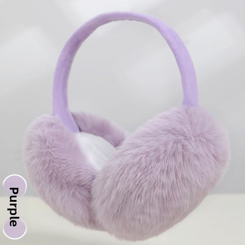 Foldable Plush Winter Earmuffs for Warmth