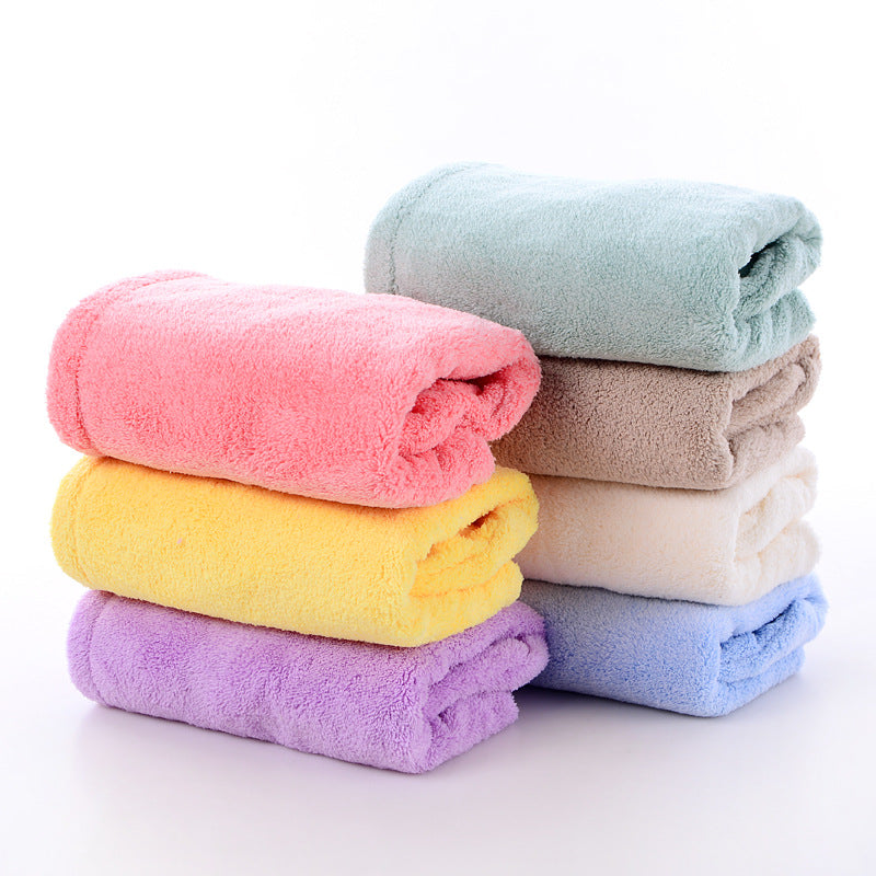 High-Density Coral Velvet Shower Cap Absorbent Towel