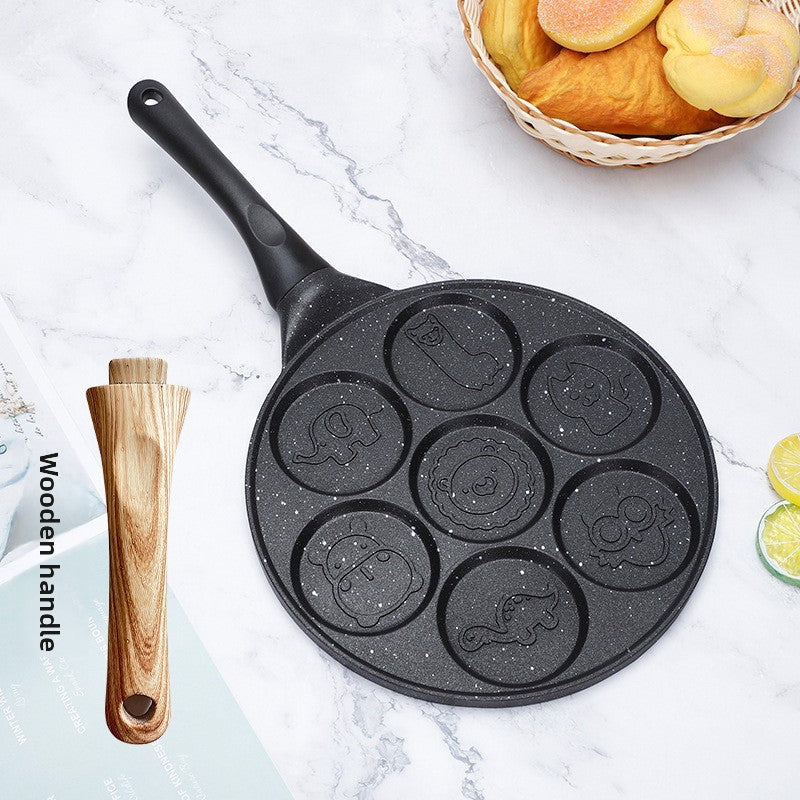 Seven-Hole Non-Stick Animal Shape Frying Pan