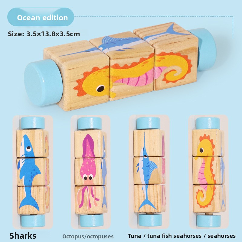 Wooden Rotating Puzzle Toy