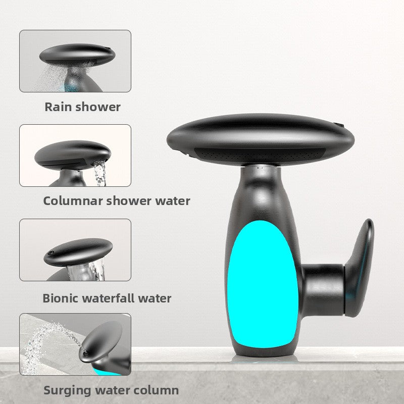 Penguin Pull-Out Basin Faucet with LED Light