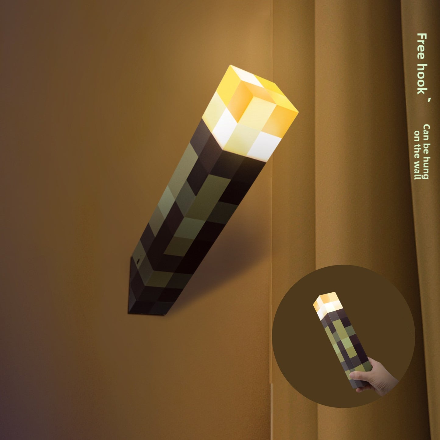 Minecraft Torch Lamp,