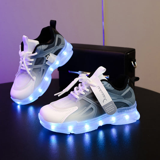 Rechargeable LED Light Up Shoes for Kids - Boys & Girls