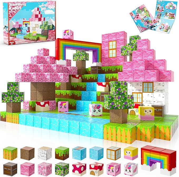 Mini World Magnetic Building Blocks for Kids DIY Castle Construction