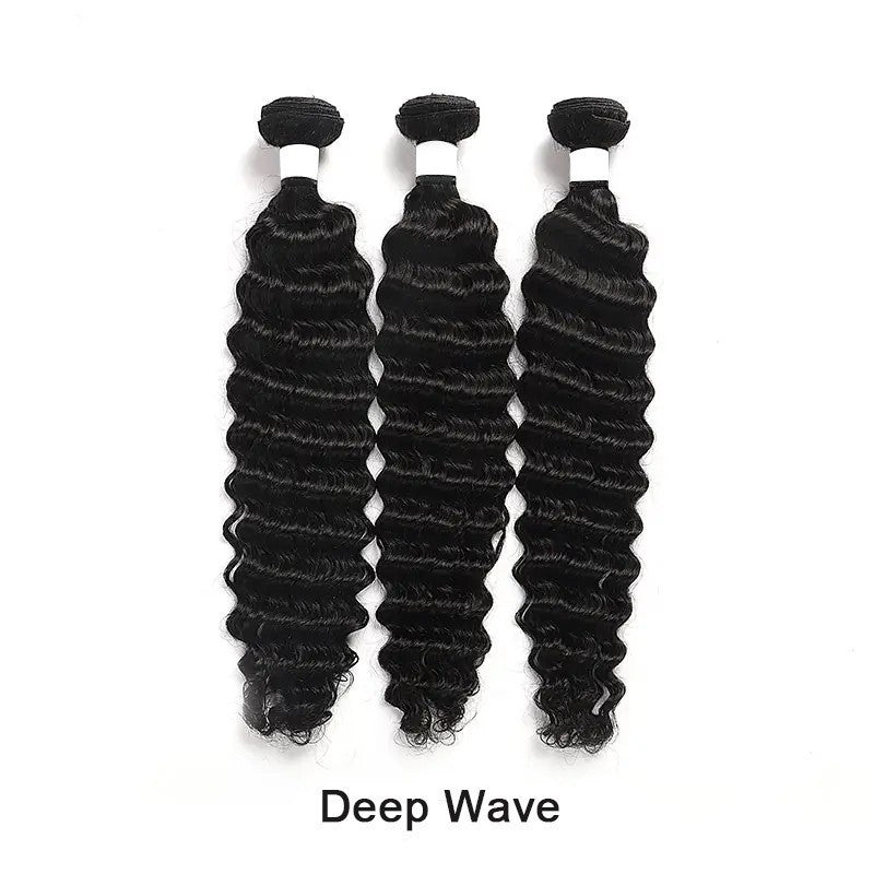 Real Human Hair Bundle - Body Wave, Deep Wave, Kinky Curl, Loose Deep, Loose Wave, Natural Wave & Yaki Straight.