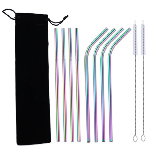 304 Stainless Steel Reusable Drinking Straw Set