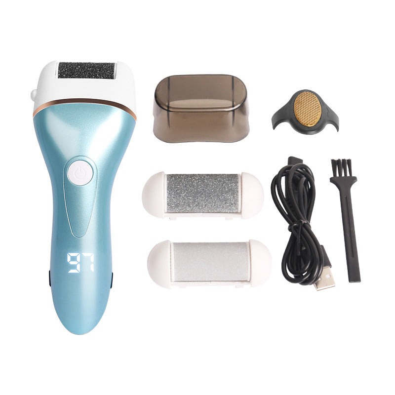 Electric Foot Grinder with 3 Grinding Heads - Rechargeable