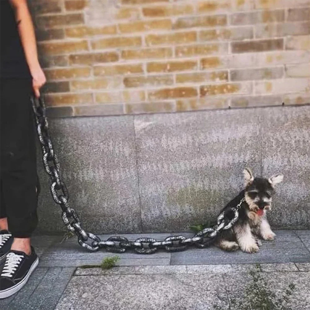 FUNNY DOG CHAIN LEASH