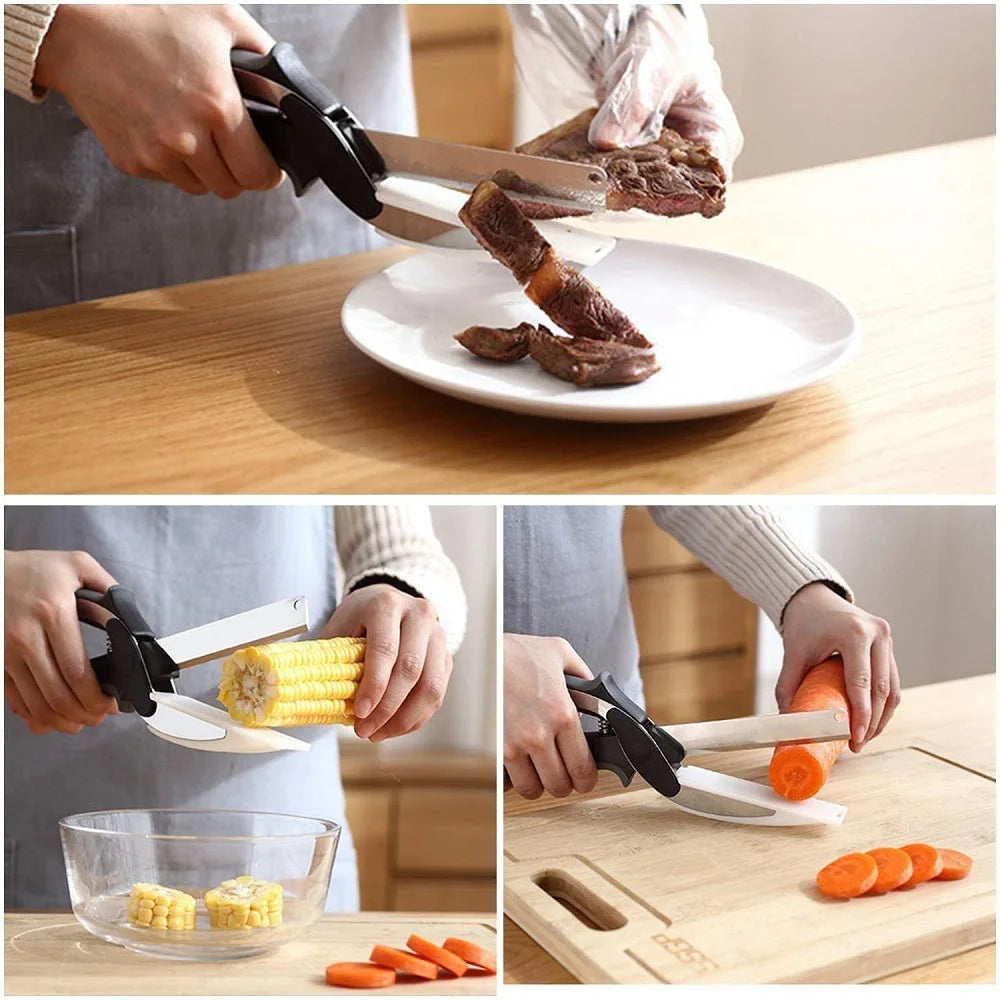 KITCHEN SCISSORS WITH CUTTING BOARD