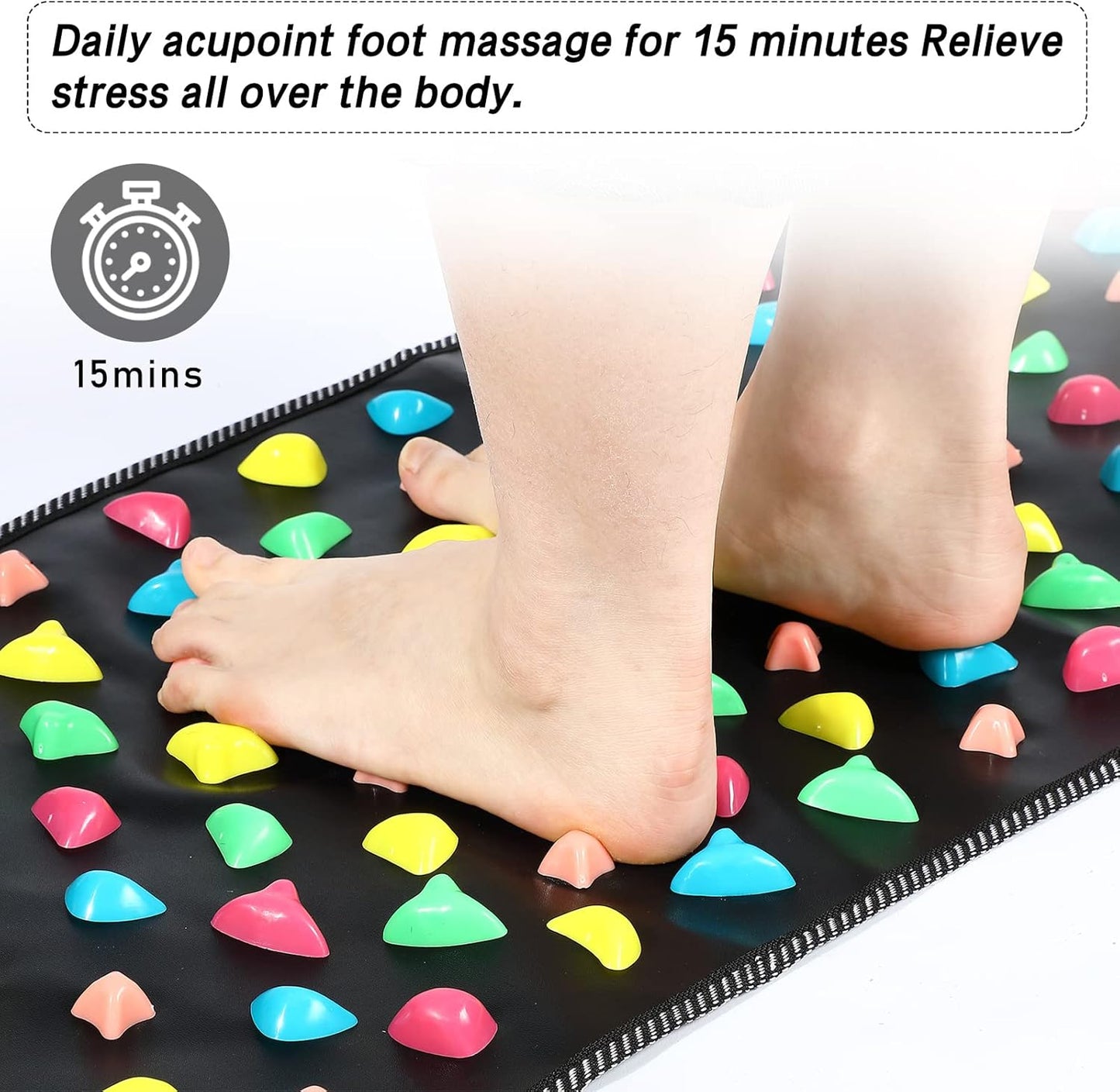 REFLEXOLOGY ACUPRESSURE FOOT MASSAGE MAT