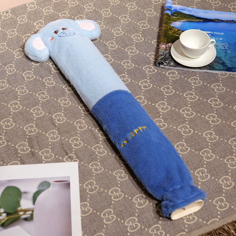Cartoon Flannel Long Hot Water Bag