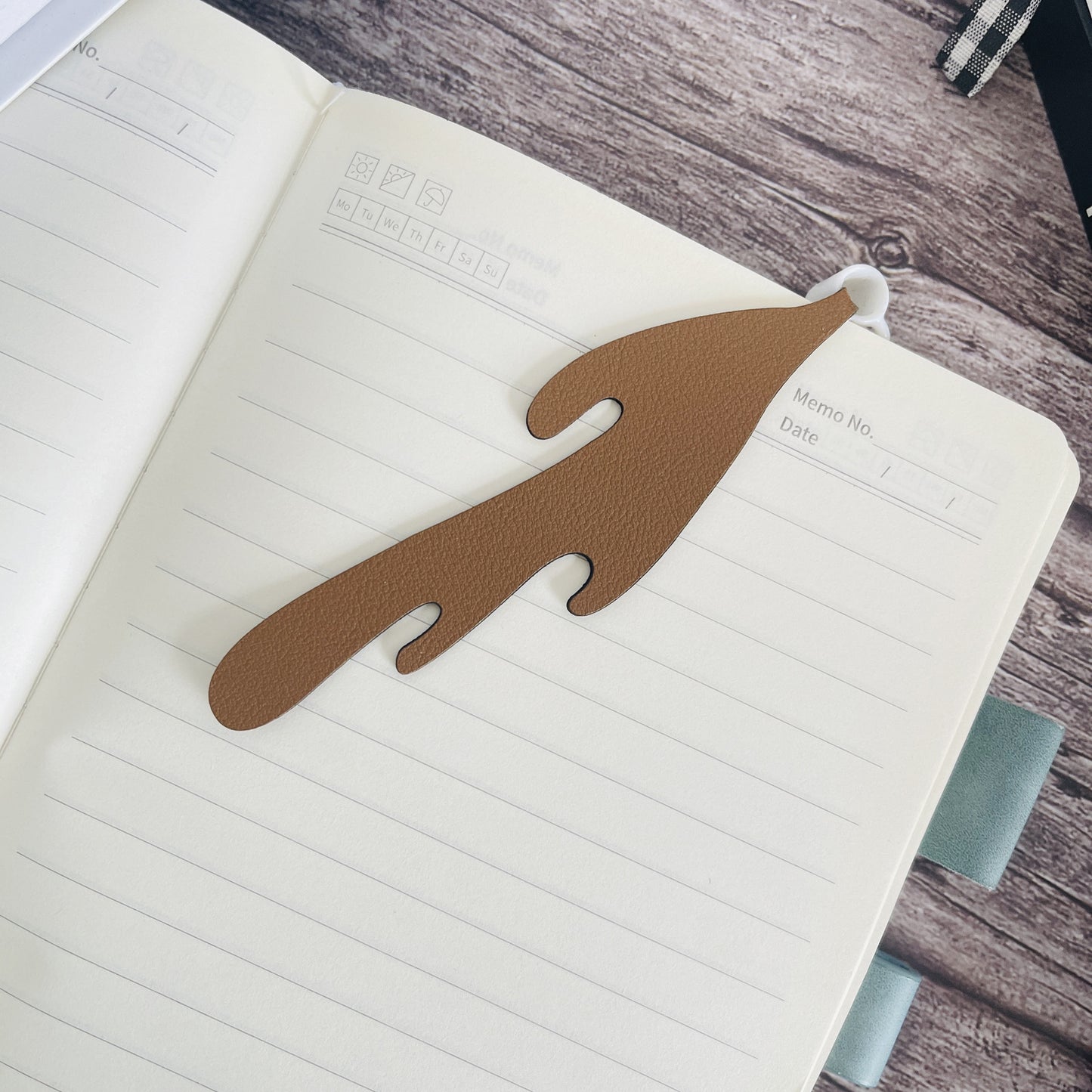 Creative Coffee bookmark - spilled coffee