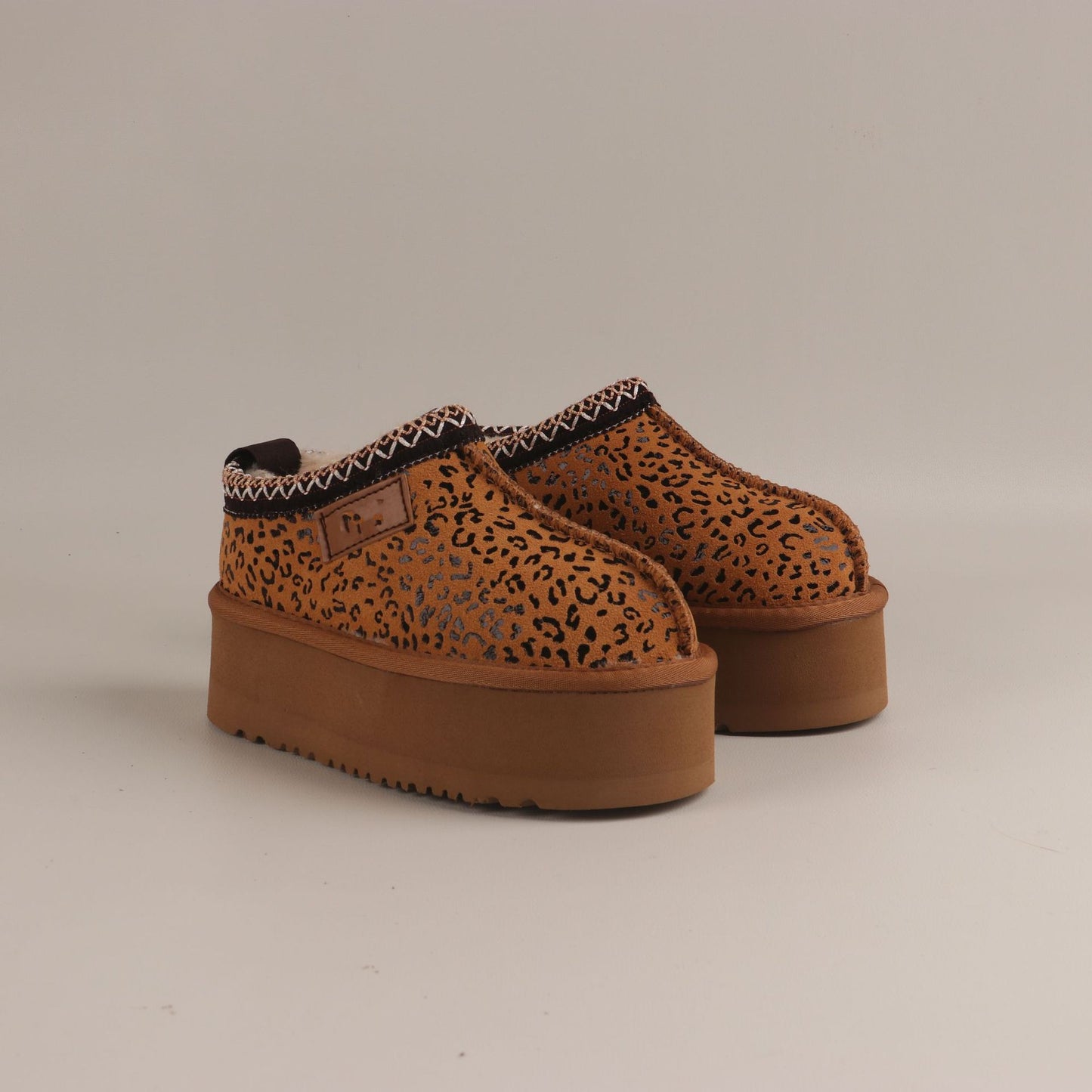 Leopard Print Casual Women's Snow Boots