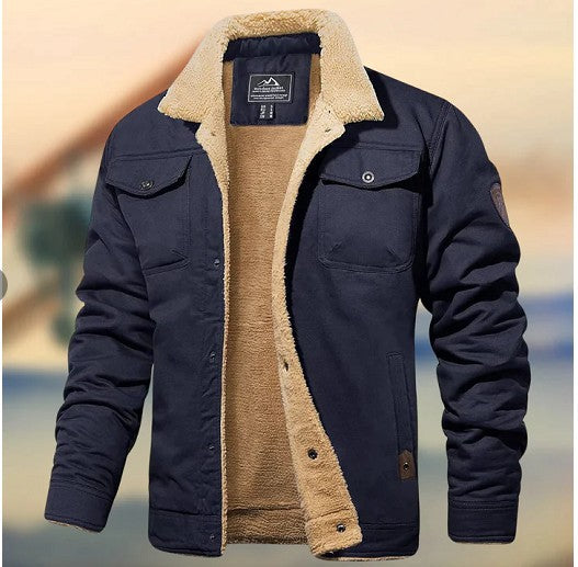 Men's Fleece-Lined Casual Jacket