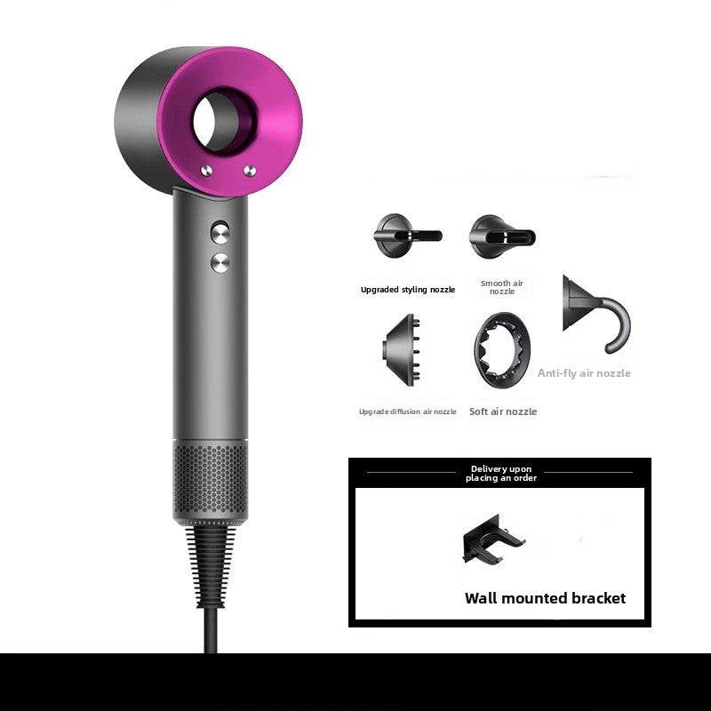 High-speed hair dryer with curling iron