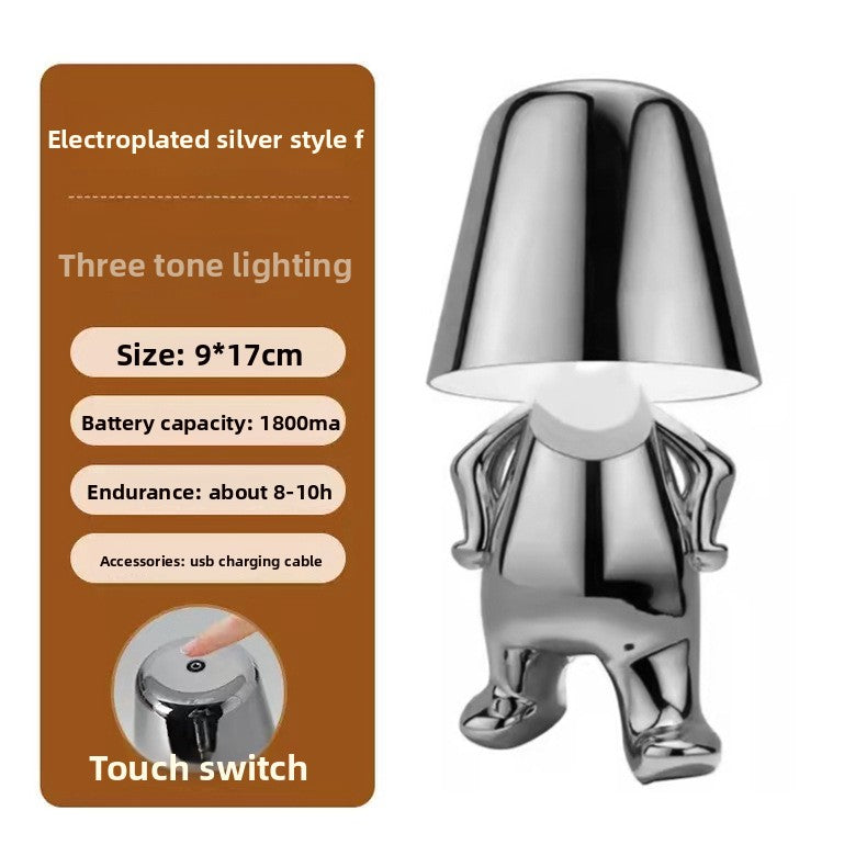 Electroplated Little Golden Man Table Lamp