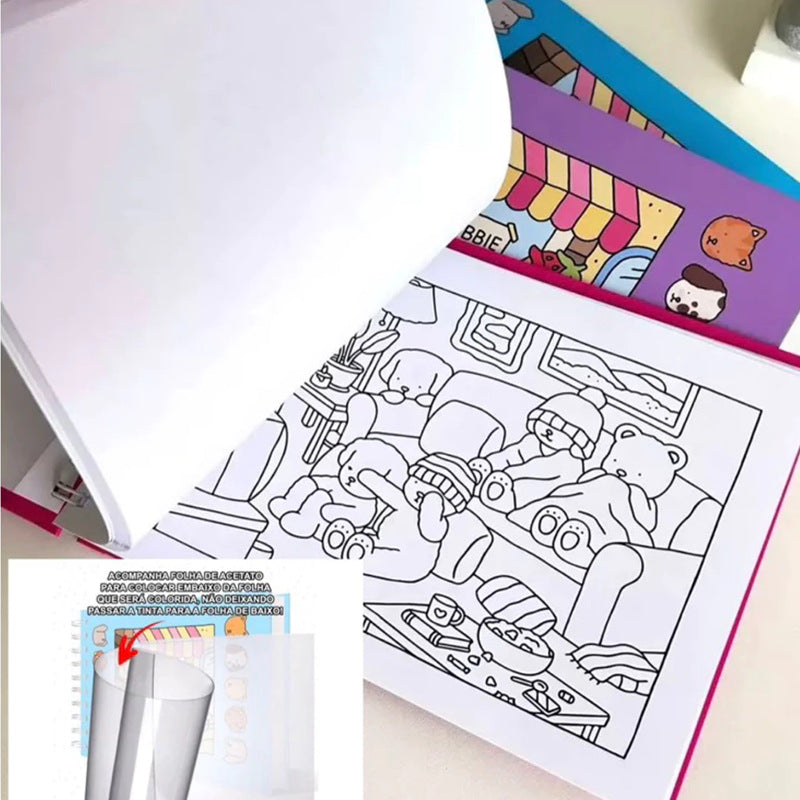 Children's Bear Coloring Book for Educational Fun
