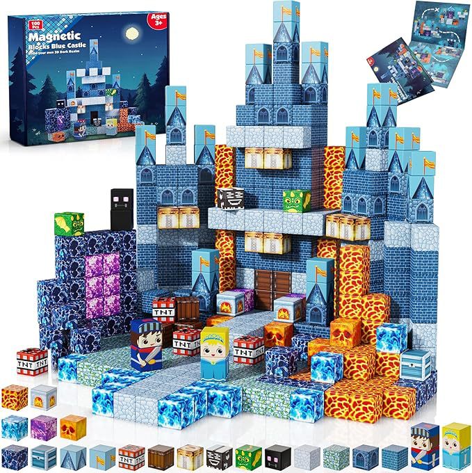 Mini World Magnetic Building Blocks for Kids DIY Castle Construction