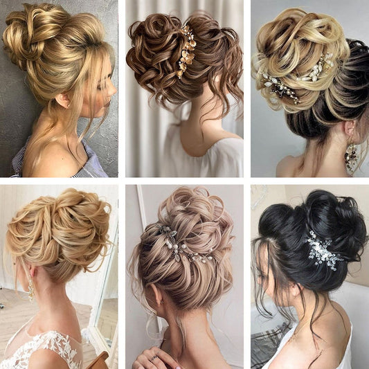 Synthetic Hair Clip Bun