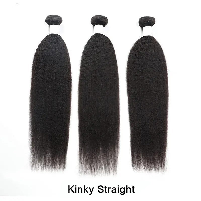 Real Human Hair Bundle - Body Wave, Deep Wave, Kinky Curl, Loose Deep, Loose Wave, Natural Wave & Yaki Straight.