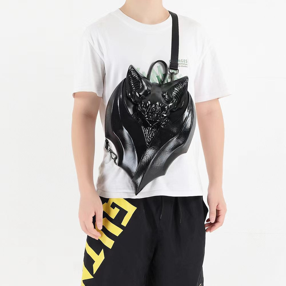 Gothic Bat Style Chest Bag/Backpack
