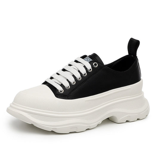 Genuine Leather Platform Casual Shoes