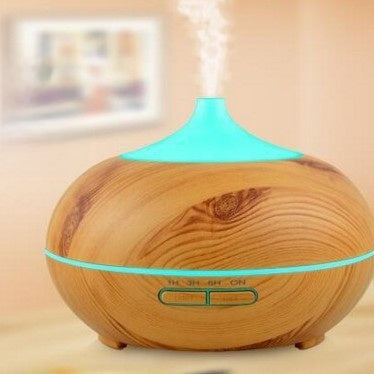 Wood Grain Ultrasonic Essential Oil Aromatherapy Humidifier