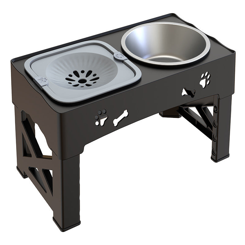 Adjustable Stainless Steel Pet Dog Bowl