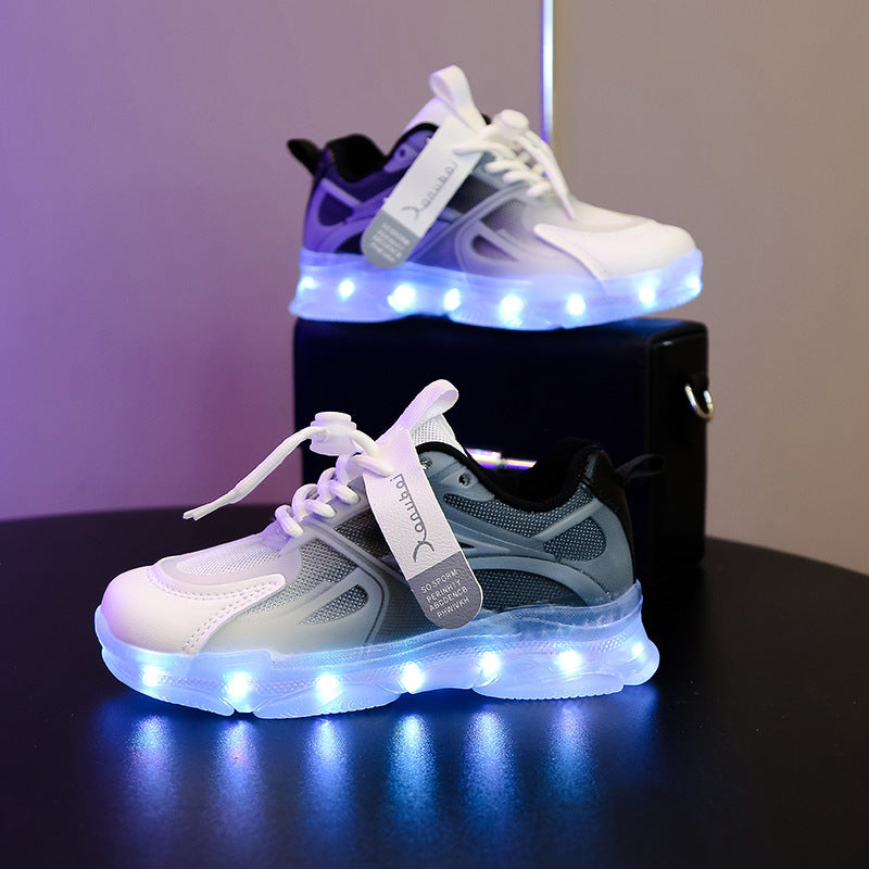 Rechargeable LED Light Up Shoes for Kids - Boys & Girls