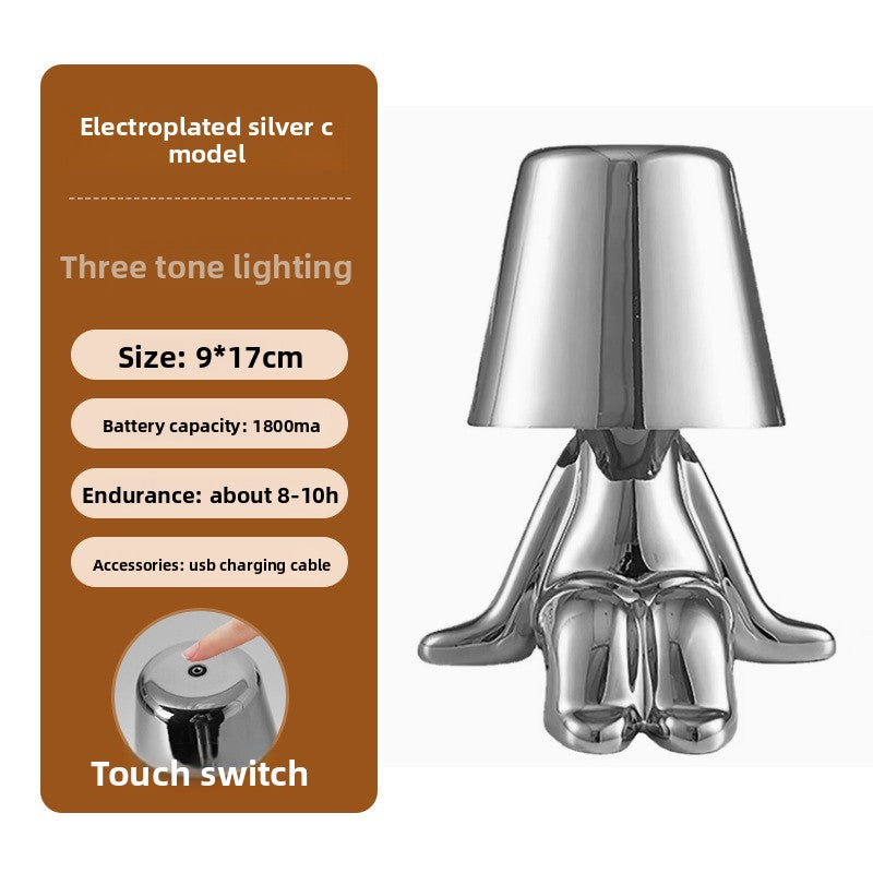 Electroplated Little Golden Man Table Lamp