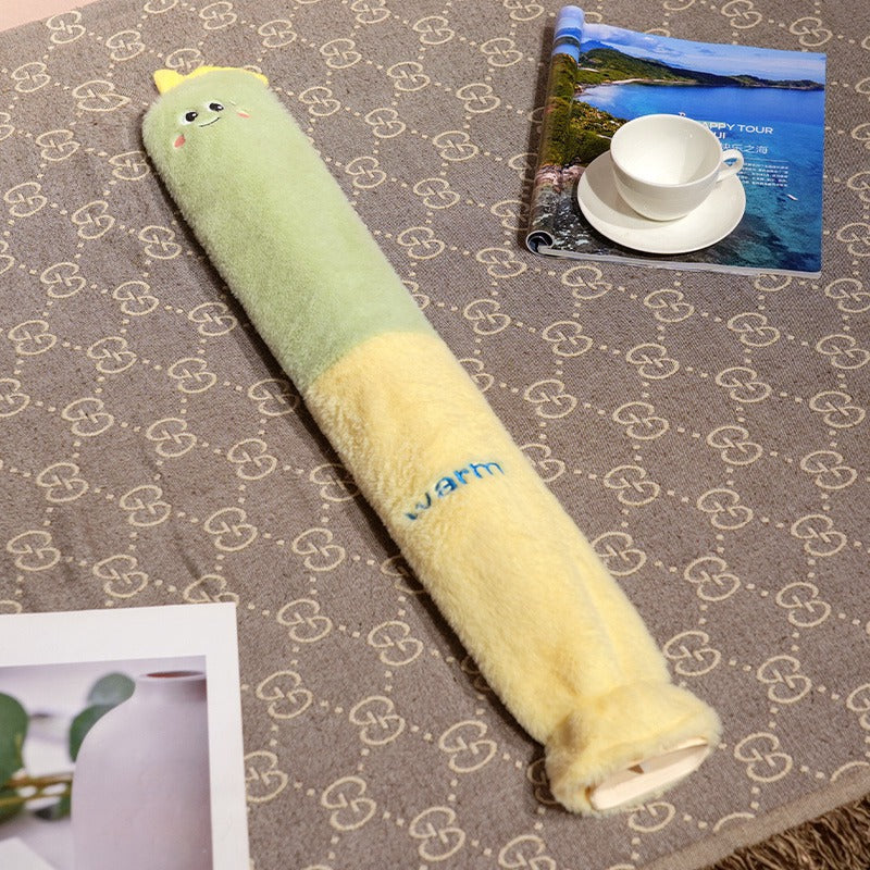 Cartoon Flannel Long Hot Water Bag