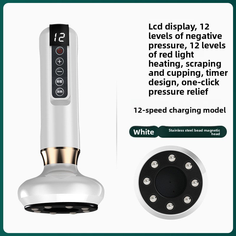 Electric Gua Sha Device with Heating & Cupping Functions