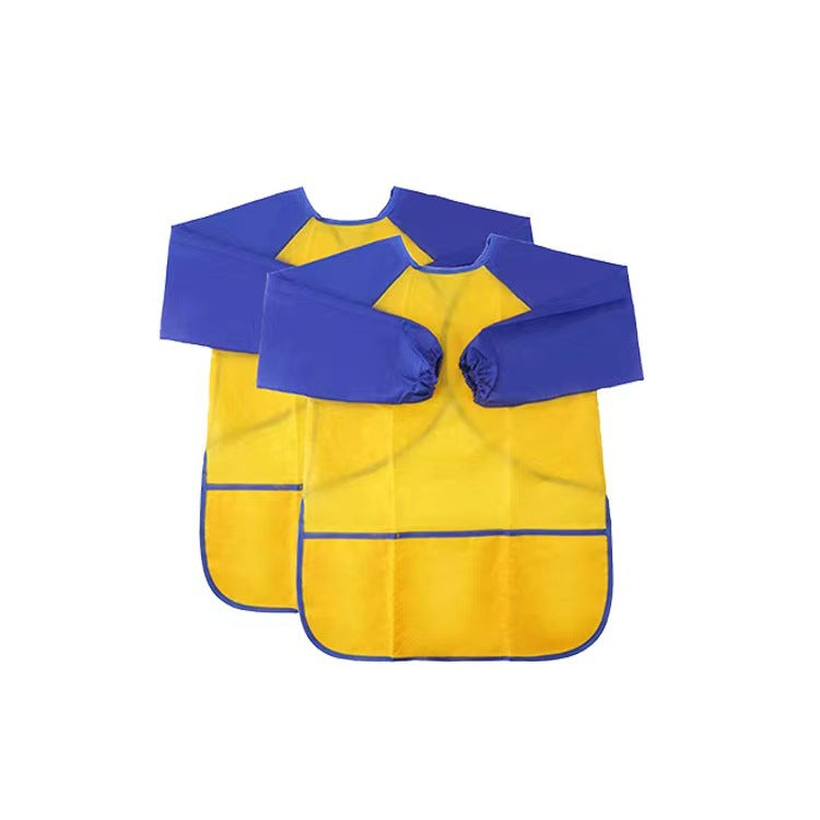 Children's Waterproof Long-Sleeve Art Apron