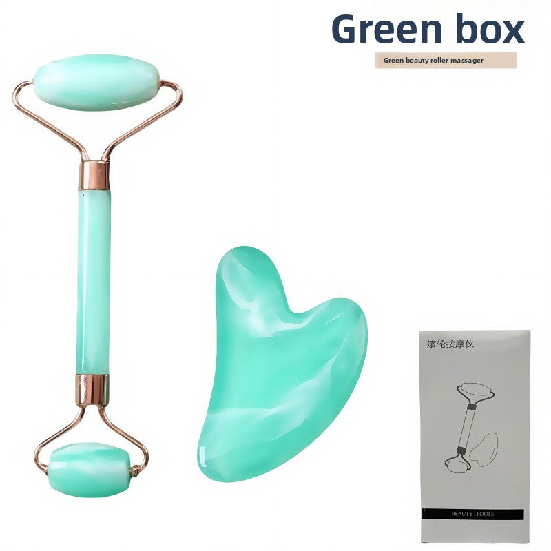 Facial Roller & Scraper Massage Set