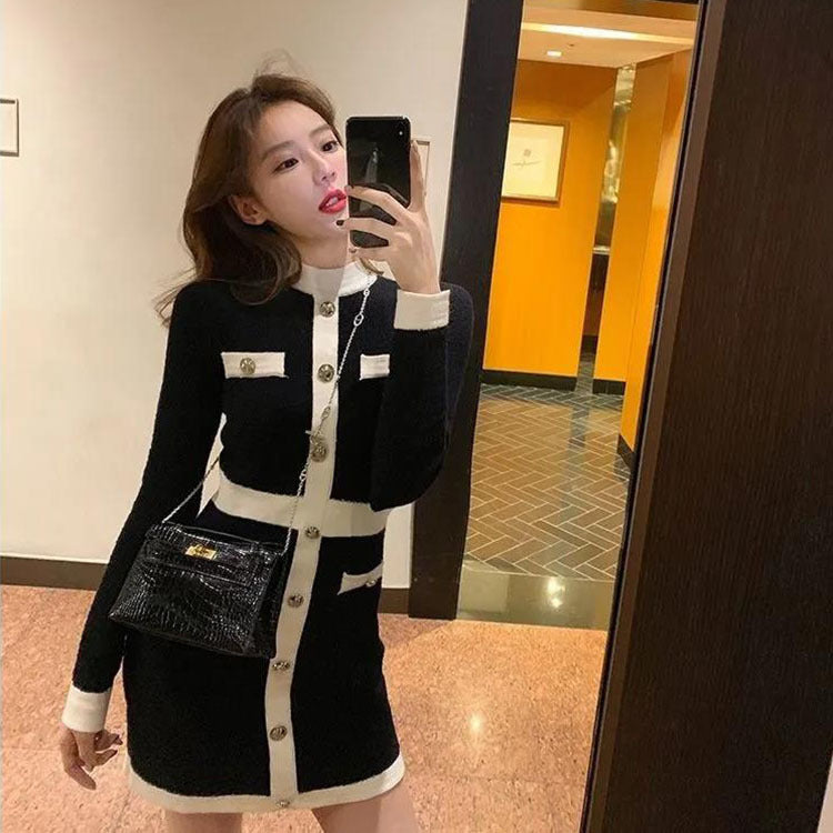 Women's Retro Knitted Dress