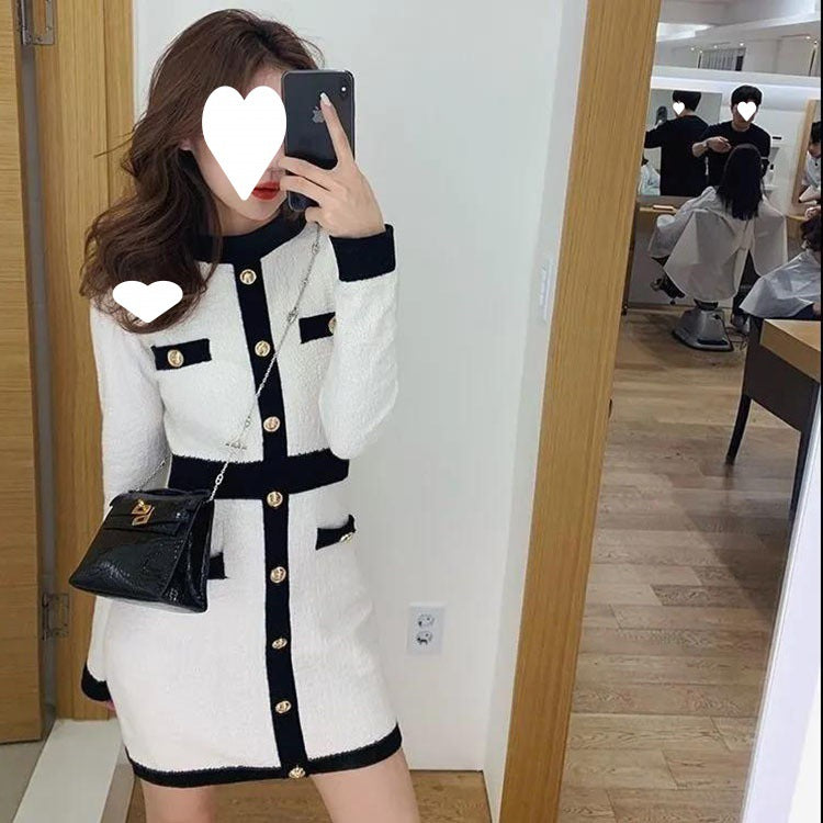 Women's Retro Knitted Dress