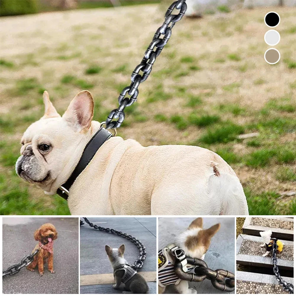 FUNNY DOG CHAIN LEASH