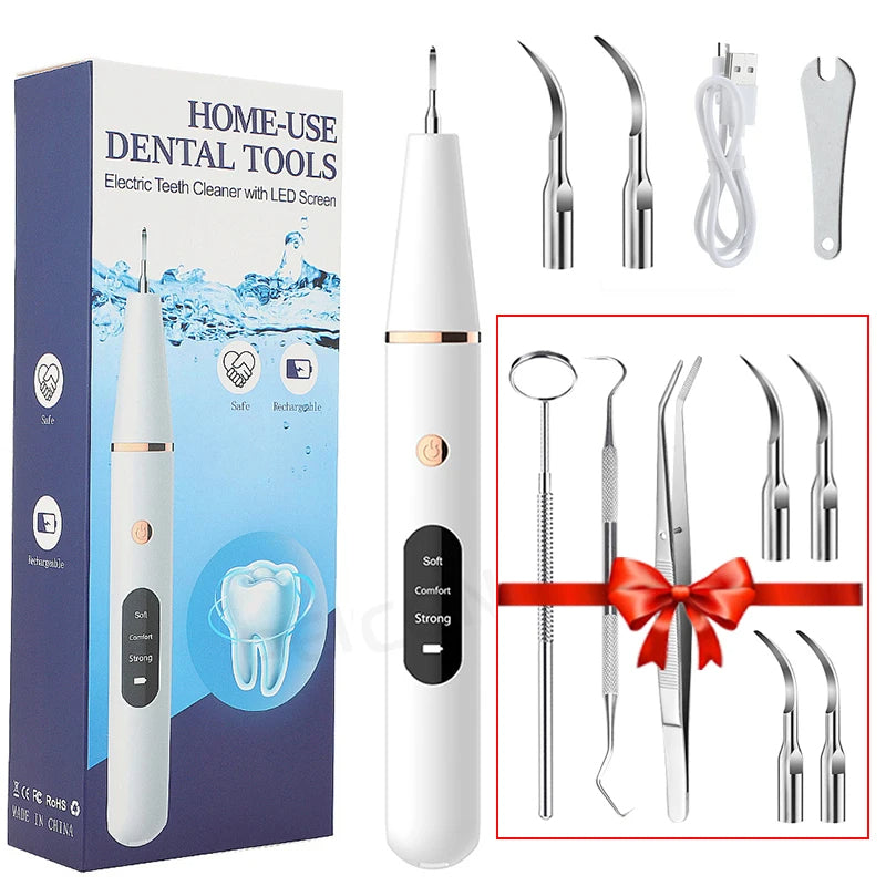 ULTRASONIC DENTAL TEETH PLAQUE REMOVER & CLEANER