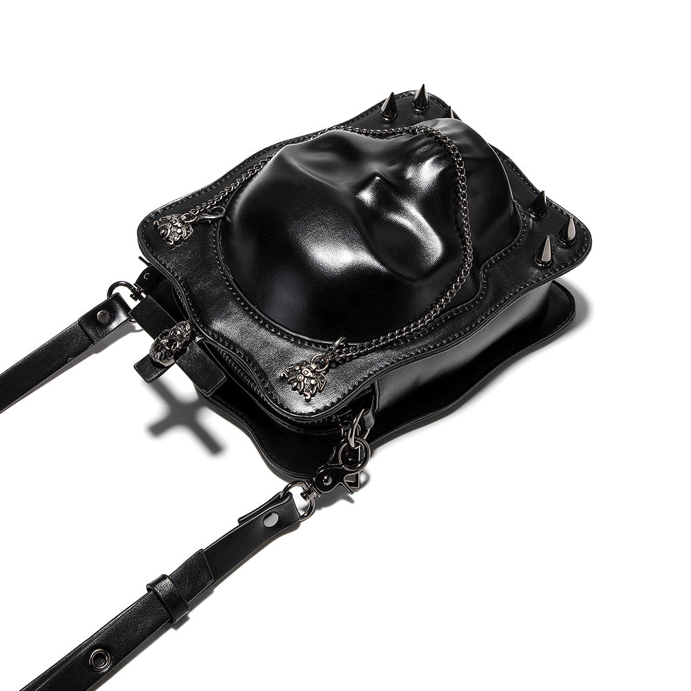Gothic Skull Mini Crossbody Bag
