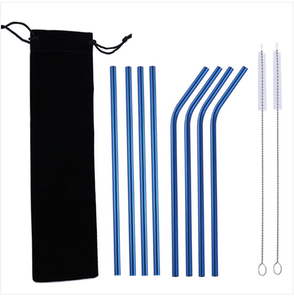 304 Stainless Steel Reusable Drinking Straw Set
