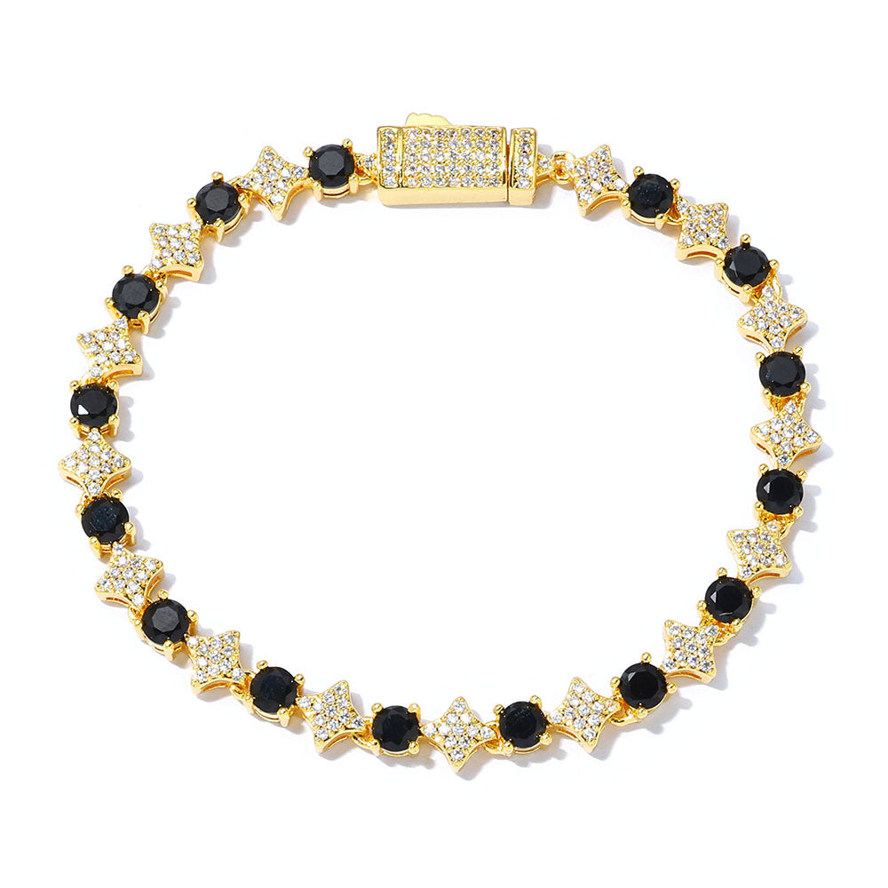Hip-Hop Star Zircon Tennis Chain Bracelet