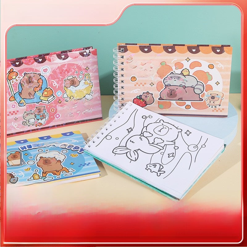 Laser Mark Book, Cartoon Pattern & Coil Drawing Book