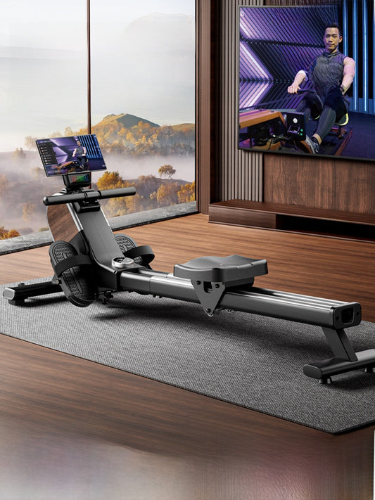 Foldable Smart Rowing Machine with Magnetic Resistance for Home Fitness