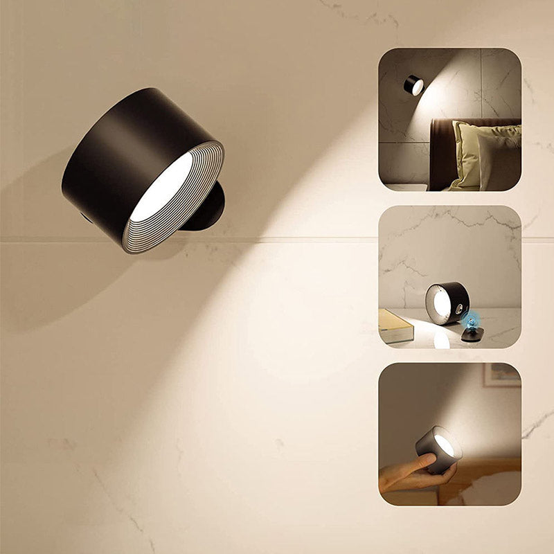 USB Rechargeable LED Wall Lamp Touch Adjustable Night Light