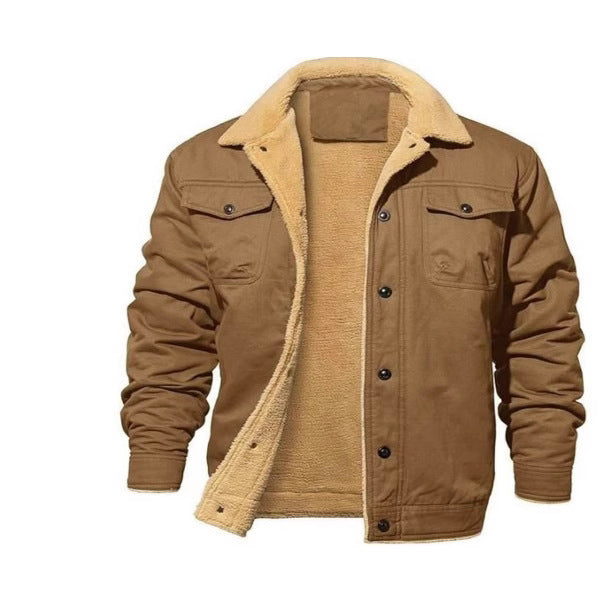 Men's Fleece-Lined Casual Jacket