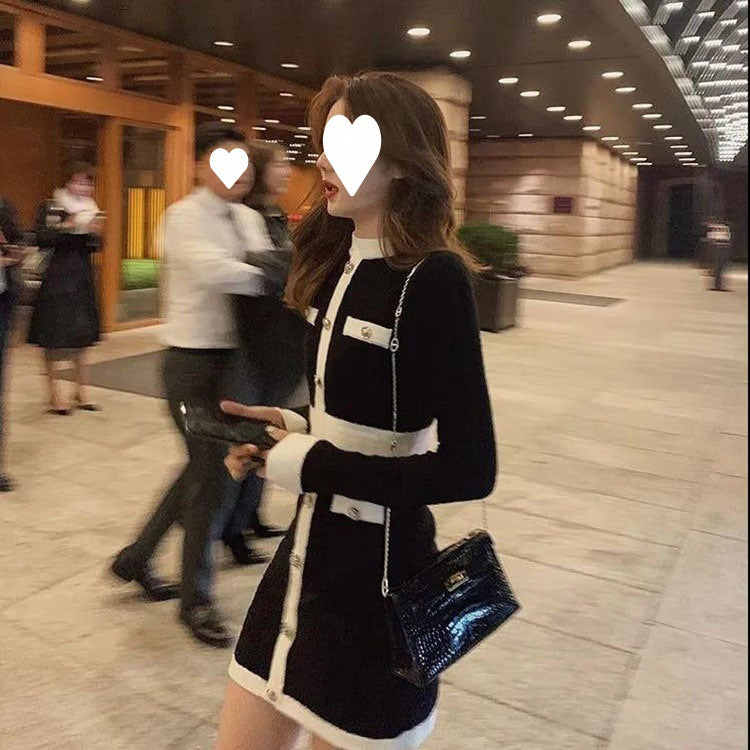 Women's Retro Knitted Dress