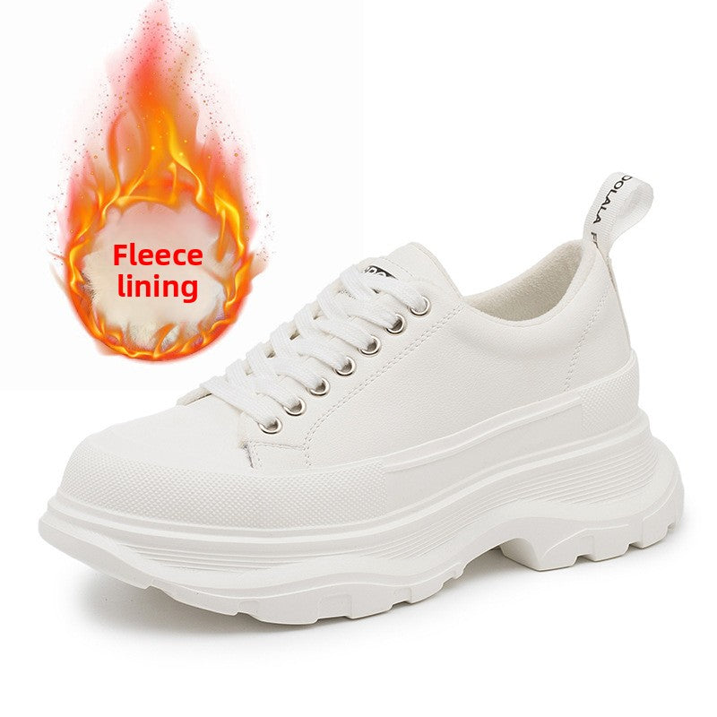 Genuine Leather Platform Casual Shoes